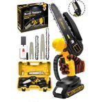 JetVolt Profesonel Metal Dişli 18v 1.5ah Şarjlı Dal Budama Testeresi - Sarı
