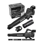 Jetvolt Profesyonel 21 V Çift Akülü Turbo Motor 2800 Rpm Yaprak Hava Üfleme Makinesi - SİYAH
