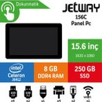 Jetway 156SC Intel Celeron J6412 8gb 250GB SSD Freedos 15.6" End