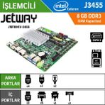 Jetway JNF894V-3455 Intel Celeron N3455 Fansız Endüstriyel Min