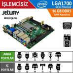 Jetway MI225Q6702 Q670E Ddr5 Tpm2.0 1700 Pin Endüstriyel Mini