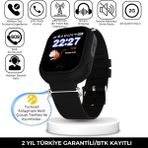 Jetzu Uz 2g Akıllı Çocuk Saati Sim Kartlı ve Sesli Görüşme - Siyah - Beyaz