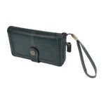 JEWEDECO Yağ Mumu Deri Kadın Çantası - Kadın Fermuarlı Cüzdan El Çantası Bileklik Clutch