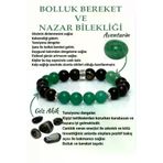 Jewel sarıpembe1 Bolluk Bereket- Nazar Bilekliği-%100 Doğaltaş(Aventurin-Gözakik)