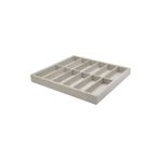 Jewelbox Süet Kumaş Bej Renk 12 Bölmeli Gözlük Standı 36x38 cm