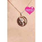 Jewelmim 925 Ayar Swarovski Kuğu Taşlı Kadın Gümüş Kolye