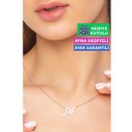 Jewelmim Elif İsimli Kolye Gümüş 925 Ayar Gümüş İsim Yazılı Kolye