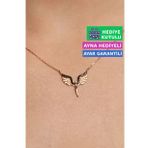 Jewelmim Gümüş Mikail Melek Kolye Taşlı 925 Ayar Gümüş Mikail Meleği Kolye