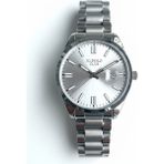 Jg. Polo Club Erkek Kol Saati Gümüş Renk, Gümüş Kadran - Şık Metal Kordon, 2 Yıl Garantili - 41 mm - 45 mm