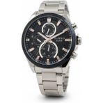 Jg. Polo Club Erkek Kol Saati Gümüş Renk, Siyah Kadran - Şık Metal Kordon, 2 Yıl Garantili - 41 mm - 45 mm