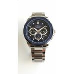 Jg. Polo Club Erkek Kol Saati Gümüş ve Mavi Renk, Mavi Kadran - Şık Metal Kordon, 2 Yıl Garantili - 41 mm - 45 mm