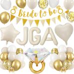 Jga Deko Kadın, Krem Beyaz Bride to Be Deko Jga Seti, Jga Balonları ve Bride to Be Çelenk, Bekarlığa Veda Partisi Kadın Dekorasyonu, Nişan, Bekarlığa Veda, Yıl Dönümü, Düğün Parti Dekorasyonu için Jga