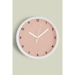 JHAAR Modern Tasarım Duvar Saati - 25cm - Önü Camlı Beyaz Kasa - 25 x 25 cm