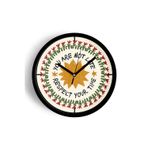 Jhaar Modern Yazılı Tasarım - You Are Not Late Duvar Saati - 25Cm - Önü Camlı Siyah Kasa
