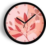 JHAAR Soyut - Bohem Modern Duvar Saati - 30cm - Önü Camlı Siyah Kasa - 30 x 30 cm