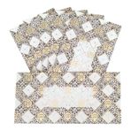 Jhintemetic® Renkli Tasarımcı Shagun Lifafa/Para Hediye Zarfı Düğün, Doğum Günü ve Diğer Durumlarda Para Hediye Etmek İçin Dijital Baskılı (Paket - 10 D-070)