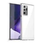 Jhxtech Galaxy Note 20 Ultra/Samsung Note 20 Ultra N985F için Telefon Kılıfı Ultra İnce Şeffaf Sert PC Arka + Yumuşak TPU Tampon Silikon Darbeye Dayanıklı Kılıf Samsung Galaxy Note 20 Ultra 5G için