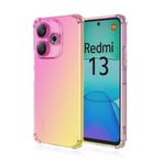 JIAFEI Xiaomi Poco M6 4G / Redmi 13 4G için Telefon Kılıfı İnce Yumuşak TPU Tampon Darbeye Dayanıklı Koruyucu Kılıf Kapak Degrade Değişim Rengi Xiaomi Poco M6 4G / Redmi 13 4G ile Uyumlu, Pembe/Mor