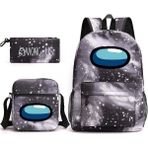 Jiajieyao-HB Schoolbag Shoulder Backpack Plaid Canvas Bag Travel Casual Bag Men And Women Students Schoolbag (Yurt Dışından) - Açık Gri