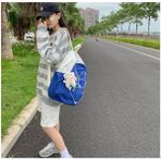 Jiaohui2 Just Casual Okul Çantası Kız Japon Gelgit Marka Büyük Kapasiteli Harajuku Ortaokulu Lise Öğrencisi Sırt Çantası Üniversite Öğrencisi Sırt Çantası (Yurt Dışından) - Açık Mavi