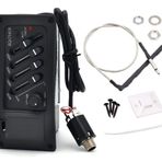 Jiayouy Gitar Pikap 4 Bant EQ-7545R Preamp Amplifikatörü, Ekolayzer, Akustik Gitarlar için Piezo Pikap