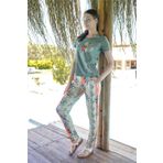Jiber 10013 Yeşil Kadın Pijama Takımı