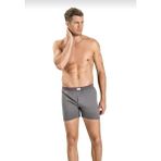 Jiber 127 Gri 3 Adet Havlu Kemer Penye Erkek Boxer