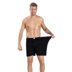 Jiber 183 Erkek Büyük Beden Pamuklu Siyah-beyaz-gri 3lü Boxer
