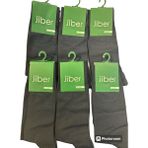 Jiber 6'lı Paket Jiber Bambu Erkek Çorap - Standart - Siyah