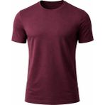 Jiber Anti Alerjik Bisiklet Yaka Bambu Erkek T-Shirt 334 - Vişne - 2XL