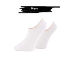Jiber Erkek Bambu Likralı Sneaker Çorap 7051 - 12 Adet Beyaz 40-44