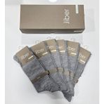 Jiber Erkek Bambu Uzun Çorap 6 Lı Kutu - 40 - 44 - Gri