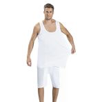 Jiber Erkek Büyük Beden Askılı Atlet 180 - 8 Adet - 4XL - Beyaz