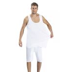 Jiber Erkek Büyük Beden Askılı Atlet 180 - 8 Adet - 5XL - Beyaz