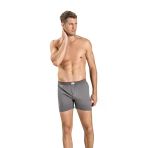 Jiber Erkek Havlu Kemer Pamuklu Boxer 127 - 12 Adet - 2XL - Gri