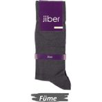 Jiber Erkek Modal Likralı Uzun Çorap 5100 - 6 Adet Füme 40-44
