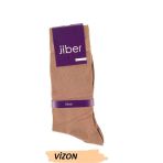 Jiber Erkek Modal Likralı Uzun Çorap 5100 - 6 Adet Vizon 40-44