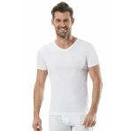 Jiber Erkek V Yaka Fanila 6'lı Paket - 105 - S - Beyaz