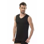 Jiber Erkek V Yaka Sıfır Kol Atlet 6'Lı Paket - 115 Siyah 2Xl