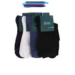 Jiber Kadın Bambu Likralı Soket Çorap 6650 - 12 Adet Karışık Renk 36-40