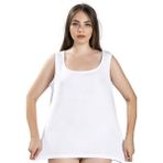 Jiber Kadın Beyaz Pamuklu Büyük Beden 2 Li Atlet 640 - 5XL