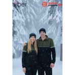 Jiber Unisex Sıcak Tutan Terletmez Yumuşak Boyunluk Olabilen Termal Kumaş Bere