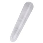 JIC Gem Şeffaf Kuvars Kristal Masaj Değnek Doğal Kaya Kristal Kuvars Gua Sha Kazıma Aracı