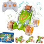 Jiedesheng Uzaktan Kumandalı Araba, Rc Dublör Araba 360° Işıklı Müzikli Dönen Twister, Sprey Buharlı Rc Araba Oyuncak, 4 5 6 7 8-12 Yaşındaki Erkekler ve Kızlar Için Şarj Edilebilir Uzaktan (Yurt Dışından) - Gri