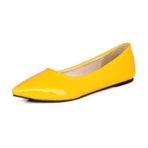 JIEEME Z123S Sarı Sivri Burunlu Slip On Günlük Ayakkabı
