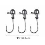 Jighead İğne 1/0 3.3 Cm Silikon Yem İçin Levrek Avı Uyumlu 3’Lü Paket