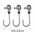 Jighead İğne 2/0 3.8 Cm Silikon Yem İçin Levrek Avı Uyumlu 3’Lü Paket