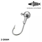 Jighead - Zoka - Kurşunlu Olta İğnesi - Gümüş - 2 Gr