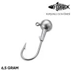 Jighead - Zoka - Kurşunlu Olta İğnesi - Gümüş - 6.5 Gr