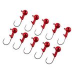 Jighead - Zoka - Kurşunlu Olta İğnesi - (Xh-A 02) - Kırmızı - 21 Gr - 10 Adet